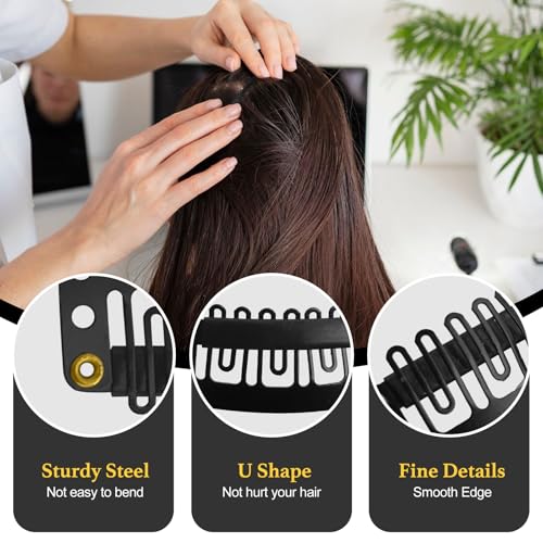 32mm U-Shape Wig Clips 25Pcs Set - Hair Extension Snap Clips
