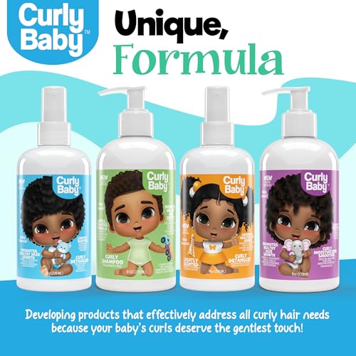 Curly Detangling Spray for Kids - 8oz | Moisturizes & Conditions