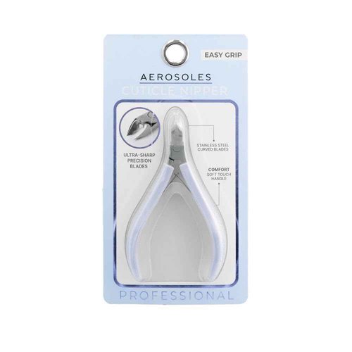 Aerosoles Professional Cuticle Nipper - Precision Stainless Steel Tool for Clean Cuticle Trimming