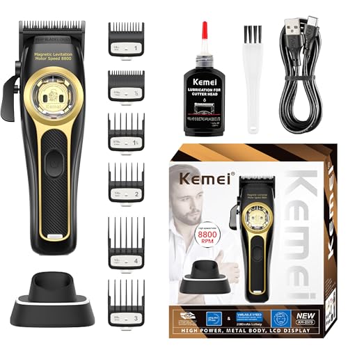 KEMEI 2373 Professional Cordless Hair Clippers for Men
