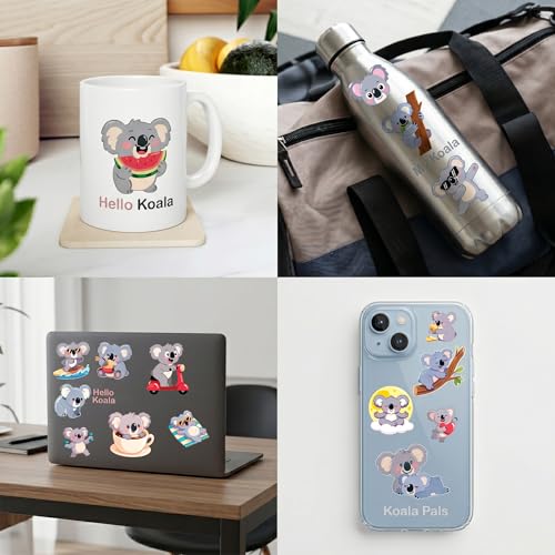 96 PCS Koala Temporary Tattoos for Kids | Party Favors