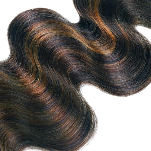 Fridnae P1B30 Light Brown Ash Body Wave Human Hair Bundles 34 Inch