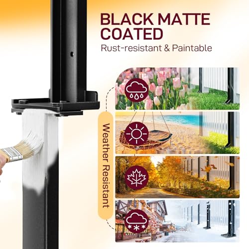 Goovilla Fence Post Repair Kit, 2-Piece Heavy Duty Anchor Stakes