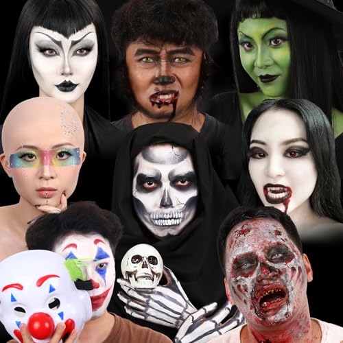Bald Cap Makeup Kit with Greasepaint & Latex