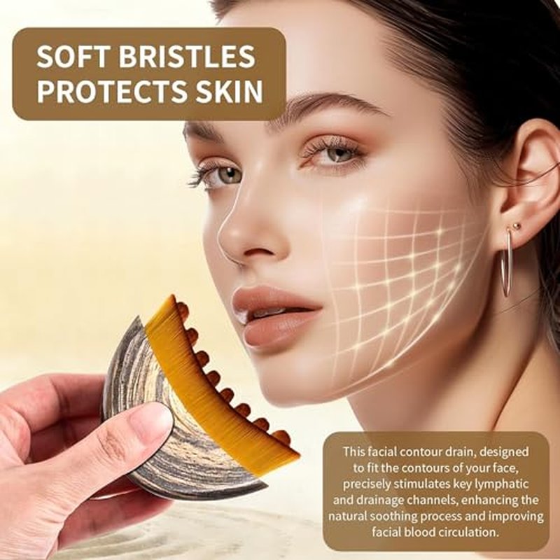 Lymphatic Face Brush 2-Pack - Depuffing & Gua Sha Sculpting
