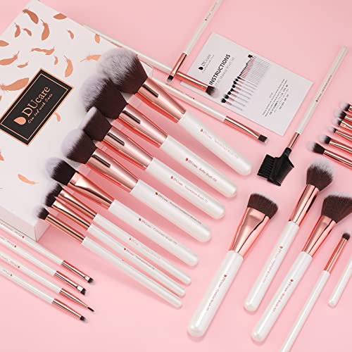 DUcare Makeup Brushes Set Professional 27Pcs+Eyelash Comb
