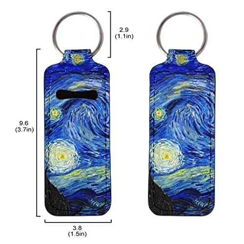 Personalized Chapstick Holder Keychain | Neoprene Lip Balm Clip
