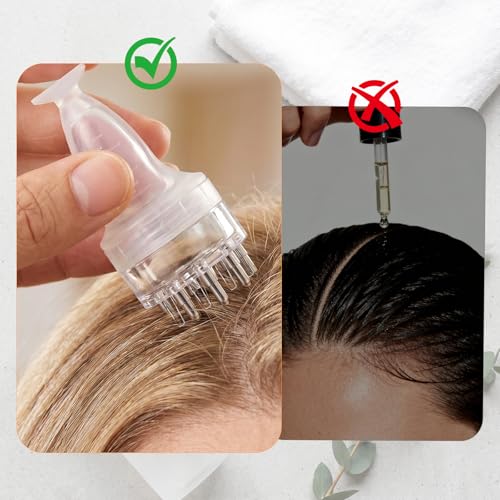 Scalp Oil Applicator Bottle with Comb Tip for Hair Oils