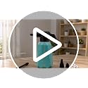 SYITCUN 1/2 Gallon Battery Powered Electric Spray Bottle with 2200mAh Battery, 3 Speeds, 2 Nozzles, Flexible Wand, Transparent Tank, Blue