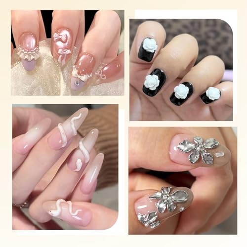 Fcozpjk 3D Sculpting Gel 15g White for Nail Charm Molds, Quick Dry UV/LED