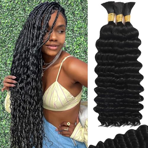 MOTFIN Boho Braiding Hair 20" Curly Wave 110g Bundle
