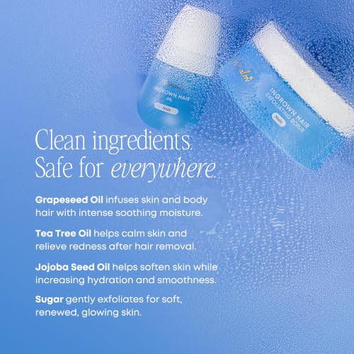 Bushbalm Ingrown Hair & Razor Bumps 2-Step Kit - Oil & Scrub