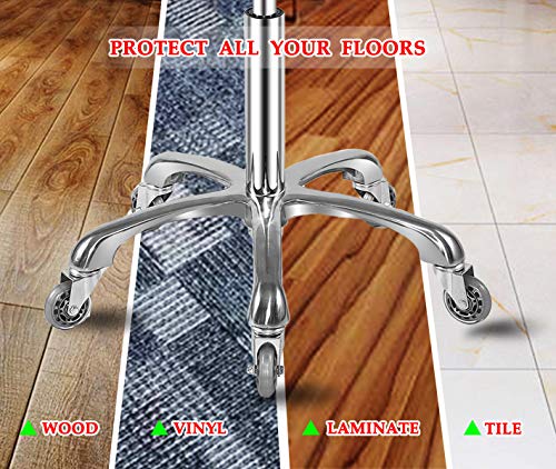 Adjustable Rolling Stool with Wheels, Heavy Duty Hydraulic Swivel Chair