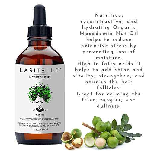 Laritelle Organic Hair Growth Set | Shampoo 17 oz + Conditioner 16 oz + Hair Loss Treatment 4 oz | Organic Quinoa + Keratin + Rosemary, Ginger & Grapefruit | NO GMO, SLS, Gluten, Parabens, Phthalates