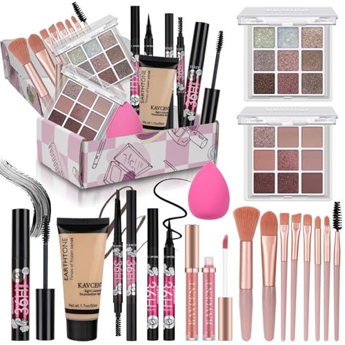 Teen Makeup Kit with Eyeshadow, Foundation & Brushes