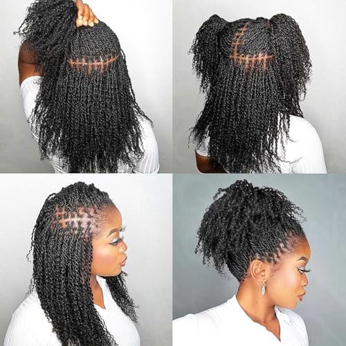 QVR Afro Kinky Human Hair Bulk 50g 12" Dreadlocks Extensions
