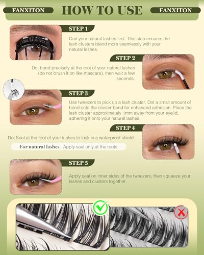 CD Curl Wispy Lash Clusters 10-14mm, 144 DIY Eyelash Extensions