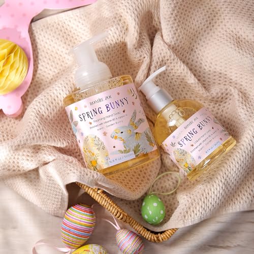 ROMIIE ZOI Foaming Hand Soap for Easter Gift Basket- Spring Bunny - Infused with Garden Bunny Aroma - 500 ML / 16.8 FL OZ