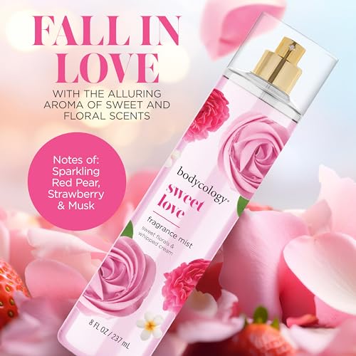 Bodycology Sweet Love Body Mist, 8 fl oz (Pack of 2)