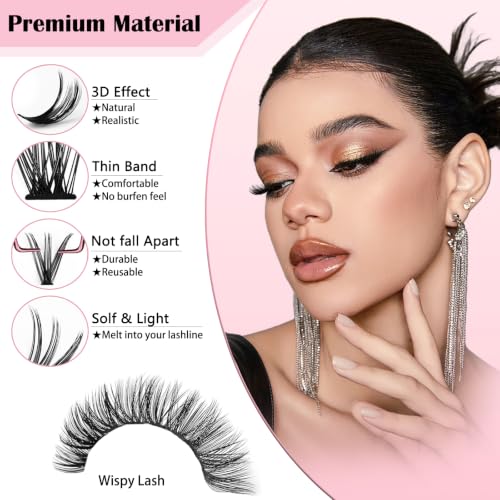 Wispy Lash Clusters Kit 800pcs - 30D 40D 50D - 8-18mm DIY Extensions