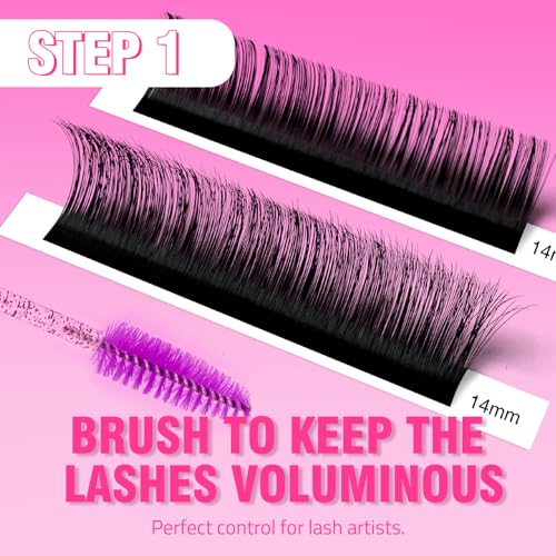 TDANCE Shimmy-Free Self Fanning Lash Extensions 0.05C 8-15mm