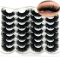 25mm Fluffy Faux Mink Lashes - Dramatic D Curl Volume Eyelashes