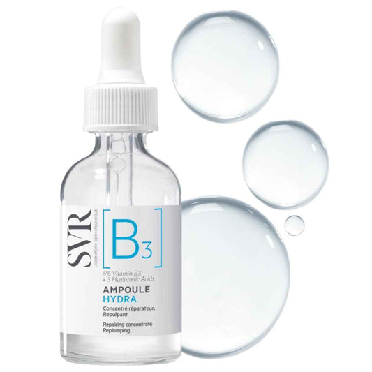 SVR [B3] Concentrate Hydra Plumping Face Serum With Niacinamide And 3 Types Of Hyaluronic Acid. Moisturize, Visibly Plumps And Reduces The Appearance Of Fine Lines. Fragrance Free Care, 1 Fl.oz.