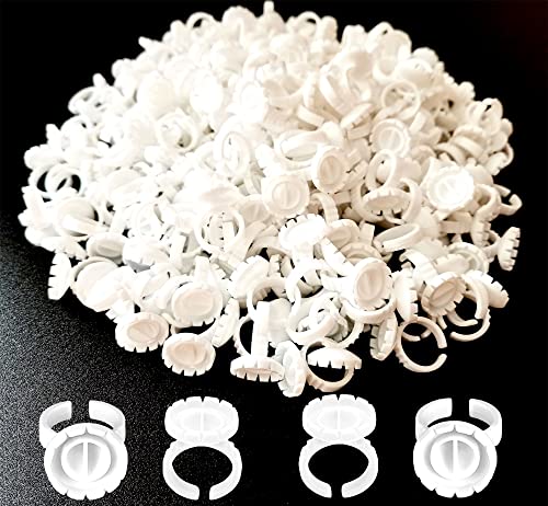 300 PCS Disposable Glue Rings for Eyelash Extension