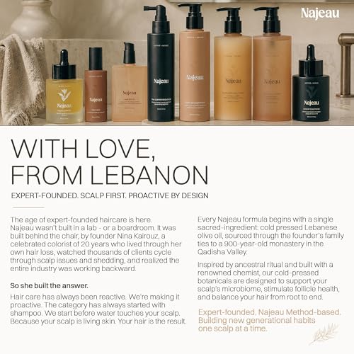 Najeau Nourishing Shampoo for All Hair Types with Aloe & Oat Amino Acids