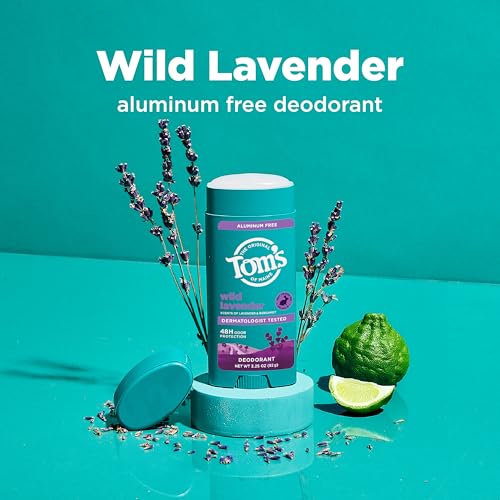 Natural Lavender Deodorant Stick, 3.25 oz (2 Pack) - Aluminum Free, 48-Hour Odor Protection