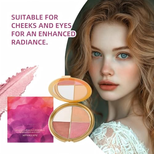 Eye & Cheek Palette - Versatile Eyeshadow and Highlighter Set