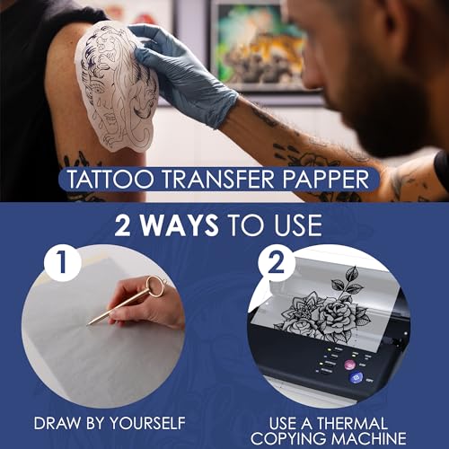 Tattoo Practice Skin Kit - 5pc Silicone Pads with Transfer Paper