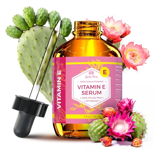 Leven Rose Vitamin E Oil Serum for Face, Body & Hair – 4 fl oz