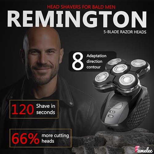 for Remington Balder Pro Head Shaver XR7000, Fit for Remington Balder Pro Replacement Head XR1500 XR1501, Replacement Head Shavers for Bald Men Compatible with Shaver for Men