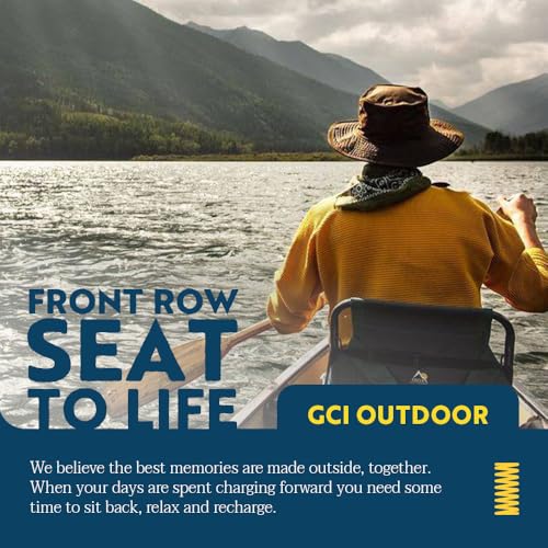 GCI Outdoor Adjustable Canoe Seat with Back Support