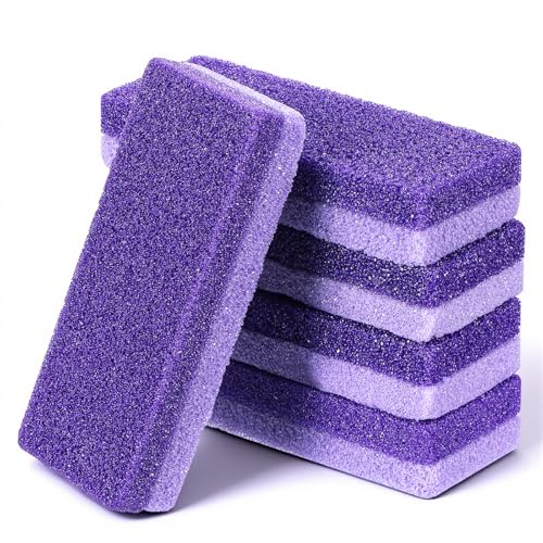Grevosea Double-Sided Foot Pumice Stones 5-Pack for Callus & Dead Skin Removal