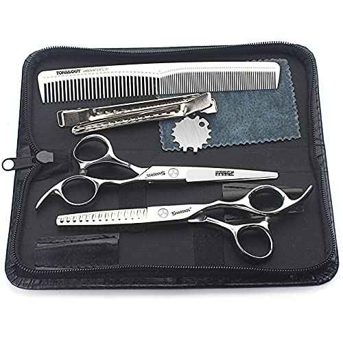 6/6.5 inch professional hair hairdresser hair thinning scissors hairdressing tools barber scissors (6-inch 2pc-B)