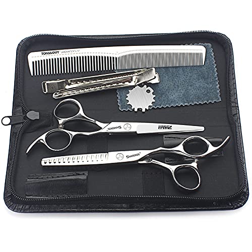 Barber hair scissors, Axemoore professional haircut Cutting Scissors/Shears set- 6", made of Japanese stainless steel, especially (6in-2pc-B)