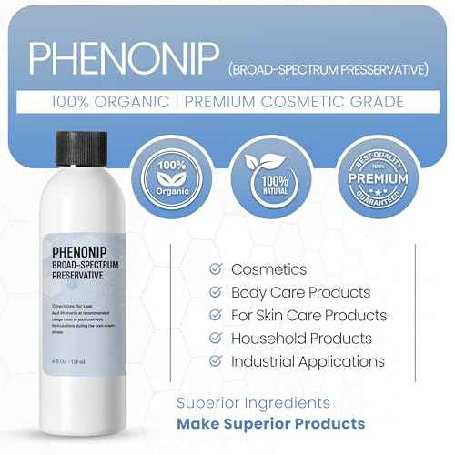 Phenonip (4 Ounce / 118 mL), Phenonip Natural Preservative for Lotion, Cream, Phenonip Organic Preservative DIY Lotion and Scrub by Talsen Chemicals