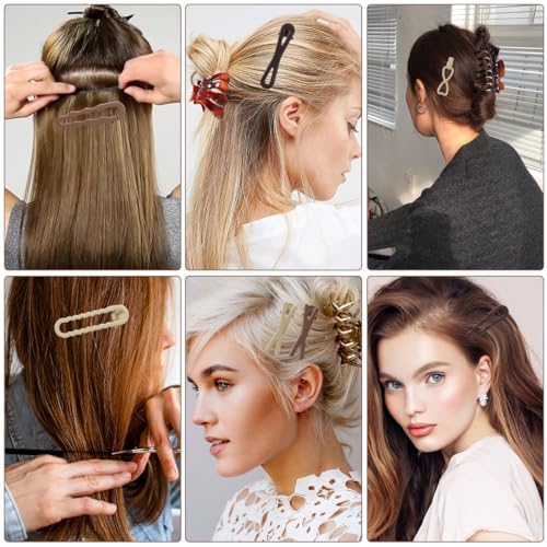 30-Pack Alligator Hair Clips for Thick & Thin Hair | ROPCIA