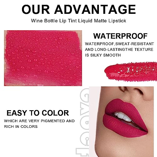 evpct 6-Color Liquid Lip Tint Set Waterproof Long Lasting