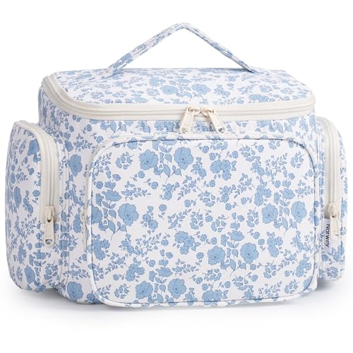 Narwey Hanging Toiletry Bag with Wide-Open Design & Wet Pocket