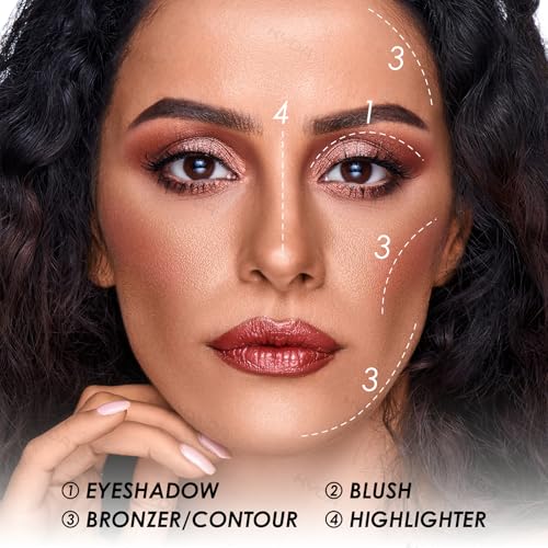 KYDA 26-Color All-in-One Makeup Palette with Eyeshadow, Blush & Highlighter