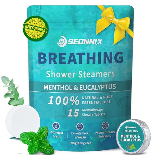 Aromatherapy Shower Steamers 15 Pack - Menthol & Eucalyptus