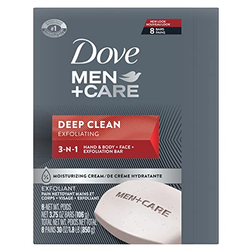 Dove Men+Care Deep Clean Bar Soap 8 Pack