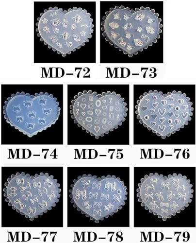 Silicone Nail Art Mold 3D Pattern Design for DIY False Nails & Decorations