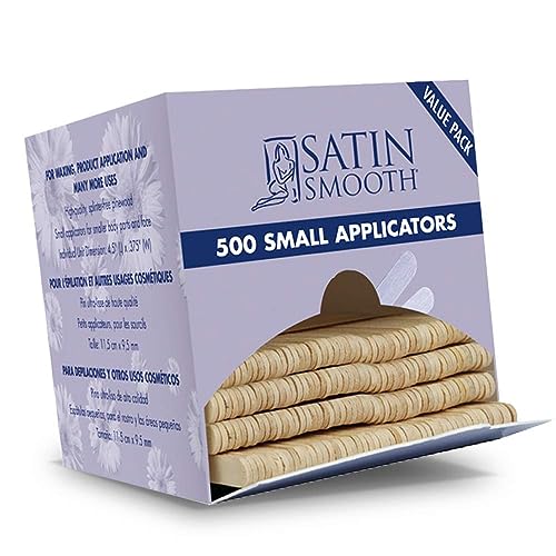 Satin Smooth Hair Waxing Small Applicators, 500 count