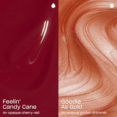 OPI Nail Lacquer Duo Pack - Goodie as Gold & Feelin' Candy Cane