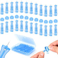Disposable Acne Pimple Needles Set of 50 - Sterile Blackhead Extraction Tools with Twist Cap - Home & Salon Use