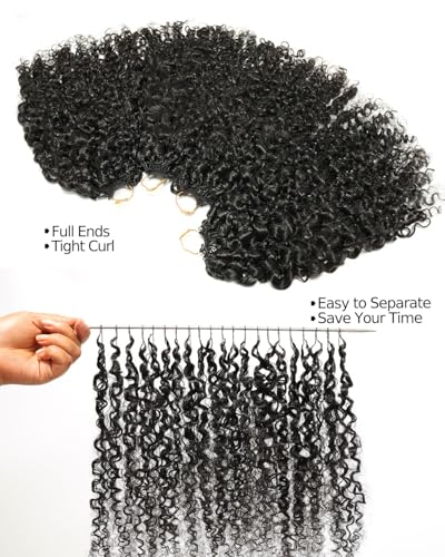 BEEOS Burmese Curly Human Crochet Hair 160g 20 Inch